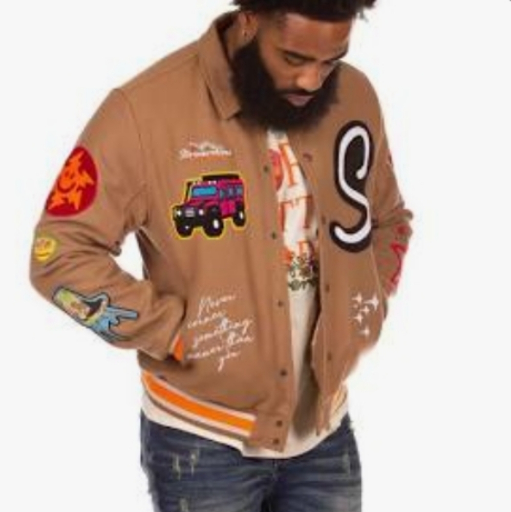 NWT Strivers Row Wool Embrodiry Bomber Jacket
